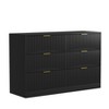 Sapphtopaz Modern Dresser with Drawers, Chest of Drawers with Wavy Patterns & Gold Handle for Entryway Versatile Drawer Organizer for Bedroom - 4 of 4