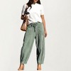Anna-Kaci Women's Drawstring High Waist Relaxed Fit Pants with Front Patch Pockets - 4 of 4