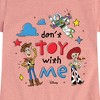 Girls' - Disney - Dont Toy With Me Fitted Short Sleeve Graphic T-Shirt - 2 of 4