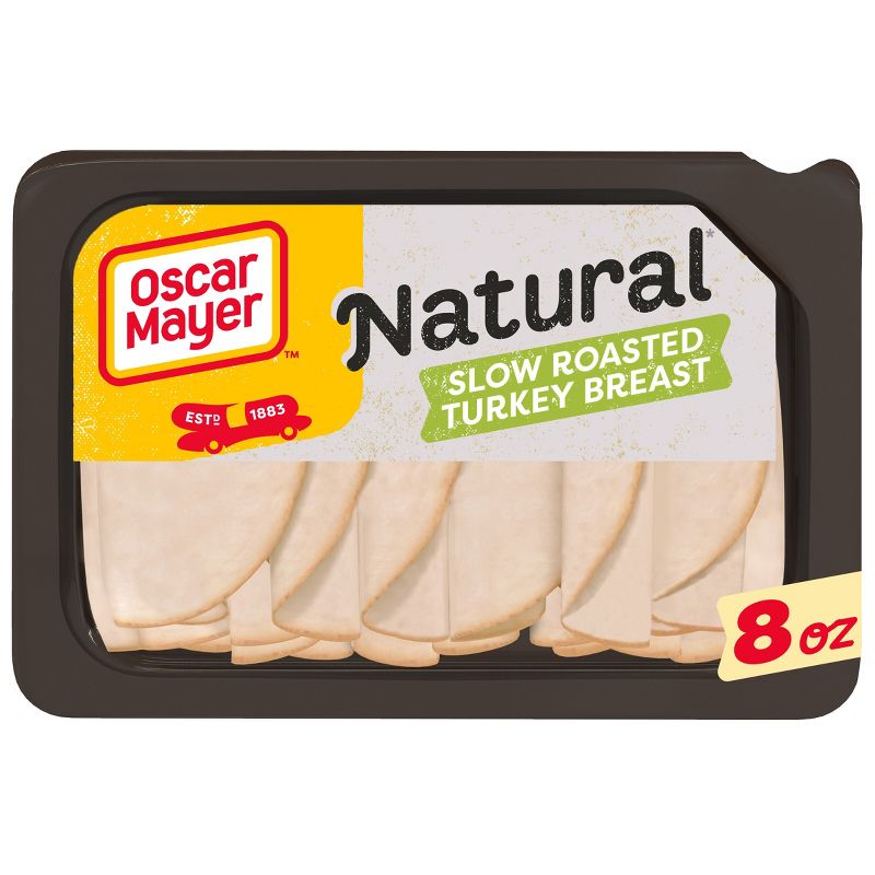 Oscar Mayer Natural Slow Roasted Turkey Breast Sliced Lunch Meat - 8oz, 1 of 11