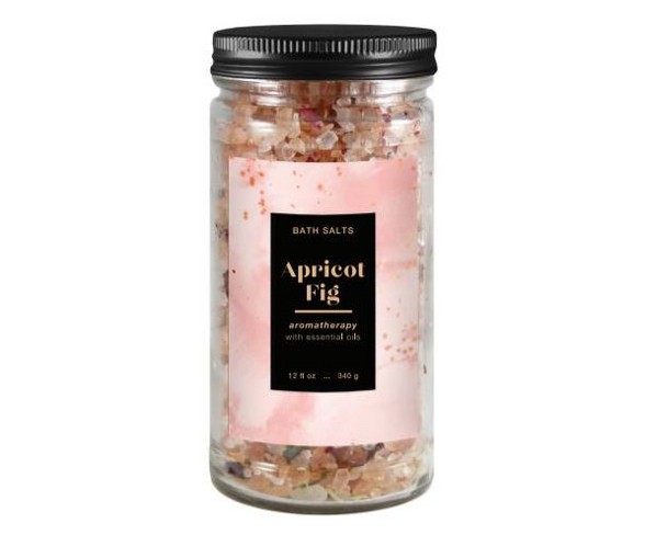 Apricot Fig Glass Jar Bath Salts - 12oz - Target Beauty&#153;