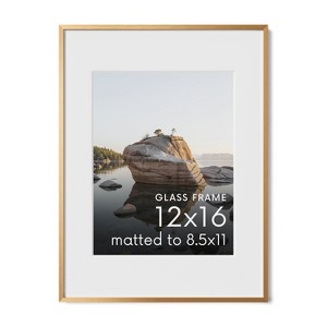 Haus and Hues Brushed Metal Frame with Real Glass, Gray/Bronze - 1 of 3