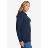Jessica London Women's Plus Size Cotton Cashmere Collared Cardigan - 4 of 4