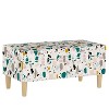 Skyline Furniture Jaxson Storage Bench Terrazzo: Contemporary Cotton Upholstered, Pine Frame, Geometric Pattern - 2 of 4