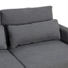 NicBex L-shaped Modular Sectional Sofa with Removable Back Cushions and 3 Pillows for Living Room,Apartment,Office,Gray - 4 of 4