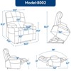 NicBex Recliner Chair Message Chair with Lumbar Heating Electric Power Lift Chair with 2 Cup Holders for Elderly for Living Room - 3 of 4