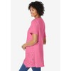 Woman Within Plus Size Embroidered Eyelet Pintucked Tunic - 4 of 4
