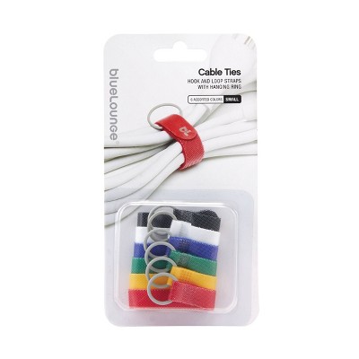 6pk Cable Ties Small - BlueLounge