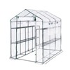 Orieon Walk-In Greenhouse 85"x56"x77" for Outdoor Gardening, 6 Shelves, UV-Resistant, Weatherproof with Mesh Vent. - 4 of 4