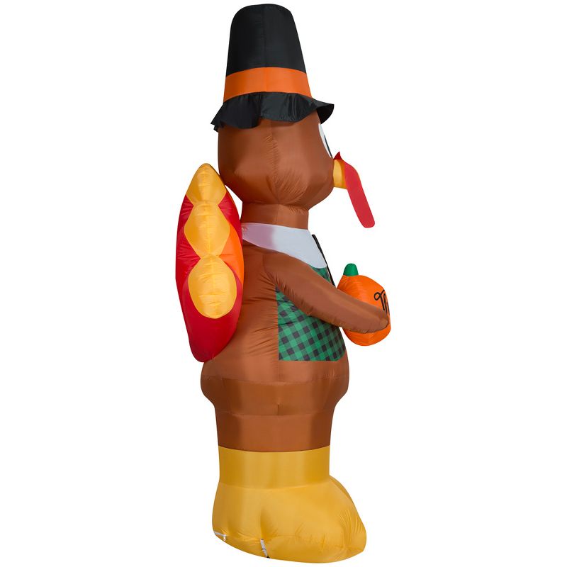 Gemmy Airblown Inflatable Thankful Turkey Giant, 10 ft Tall, Multi, 3 of 5