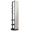 FURNIinspire Full Length Mirrors 66 Inch Bedroom Standing Mirror Full Length Floor Mirror with Hook Storage Rack Coat Rack, Black, 17.8"*17.8"*66" - 2 of 4