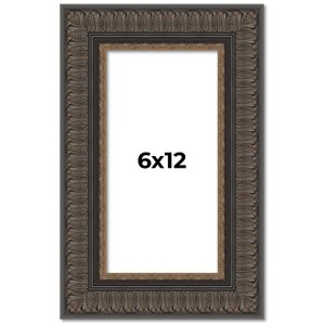 PosterPalooza | Panoramic Museum Brown Picture Frame - UV Acrylic, Foam Board Backing, Hanging Hardware - 1 of 4