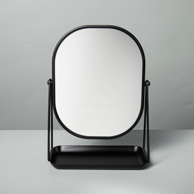 Metal Vanity Flip Mirror with Tray Black - Hearth &#38; Hand&#8482; with Magnolia, 4 of 11