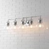 36.25" 5-Light Shirley Metal/Seeded Glass Vanity Light Chrome - JONATHAN Y: ETL Listed, LED Compatible - 2 of 4