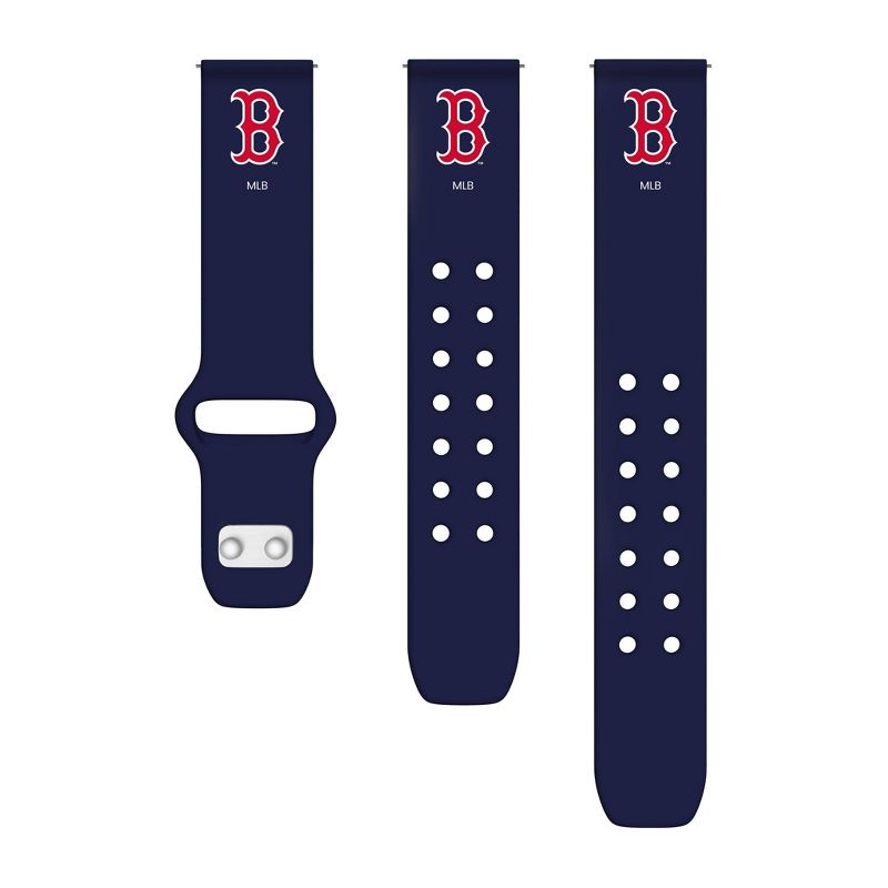MLB Boston Red Sox Samsung Watch Compatible Silicone Sports Band - 20mm, 2 of 4