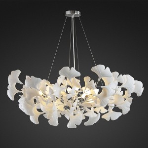40-inch 8-light Ginkgo Chandelier - 1 of 4
