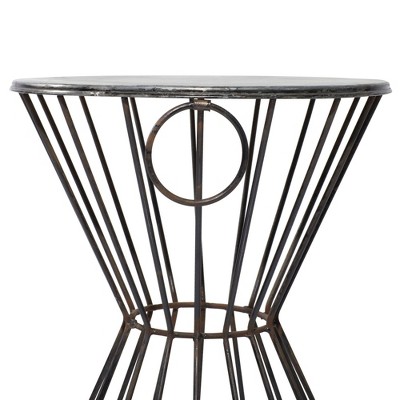 Galvanized Metal Wire Leg Accent Stool