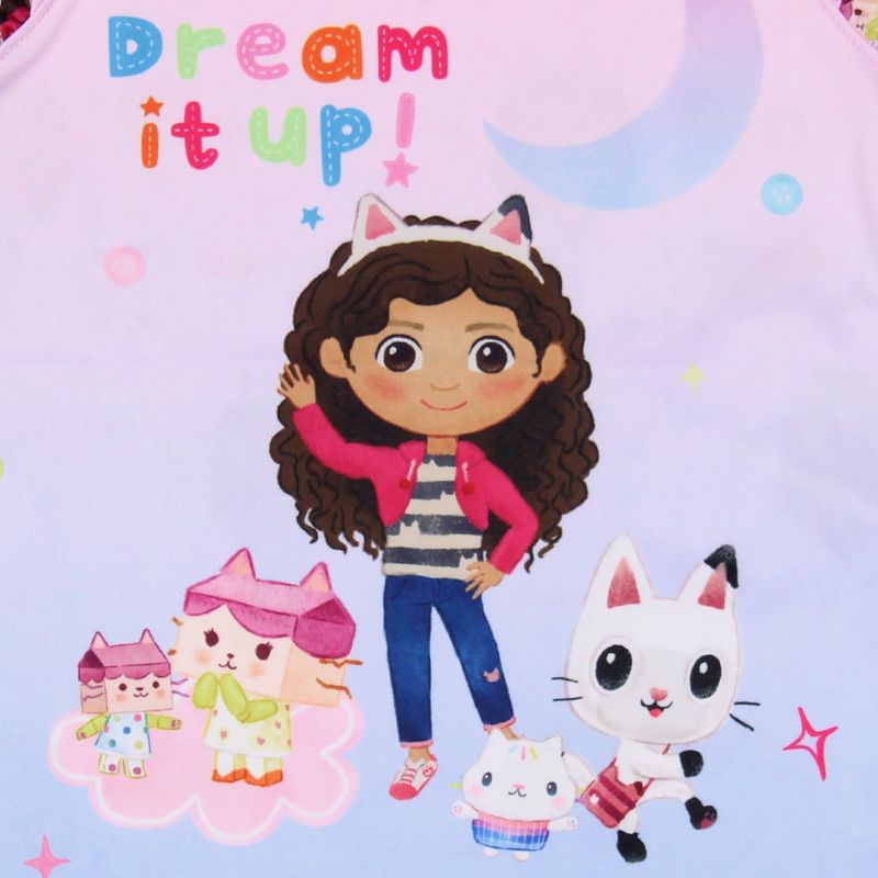 Gabby's Dollhouse Toddler Girls' Dream It Up Sleep Pajama Sleep Set Shorts Pink, 3 of 8