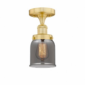 Bell - 1 Light Semi-Flush Mount In Industrial Style-8.25 Inches Tall and 6.5 Inches Wide - 1 of 1