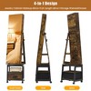 360° Swivel Mirror Jewelry Cabinet, 66 Inch Full Length Mirror with Standing Jewelry Armoire Organizer, Lockable Jewelry Storage Cabinet - 4 of 4