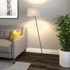 Hudson and Canal Tilted Floor Lamp with Fabric Shade - 4 of 4