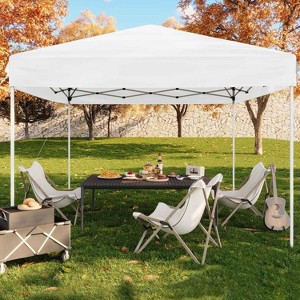 GustoWave Portable 10x10 Ft Pop Up Canopy Tent for Camping, Parties, Outdoor - 1 of 4