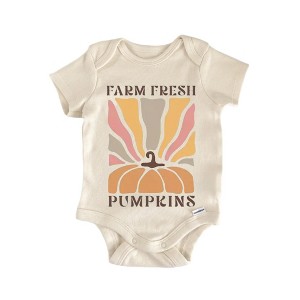 Fall Pumpkin Newborn Baby Onesie® Bodysuit GS1 - 1 of 4