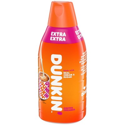 Dunkin&#39; Extra Extra Coffee Creamer - 32 fl oz