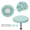 Unique Bargains Round Washable Elastic Bar Stool Cover for Dia 12"-14" Chairs 3 Pcs - 3 of 4