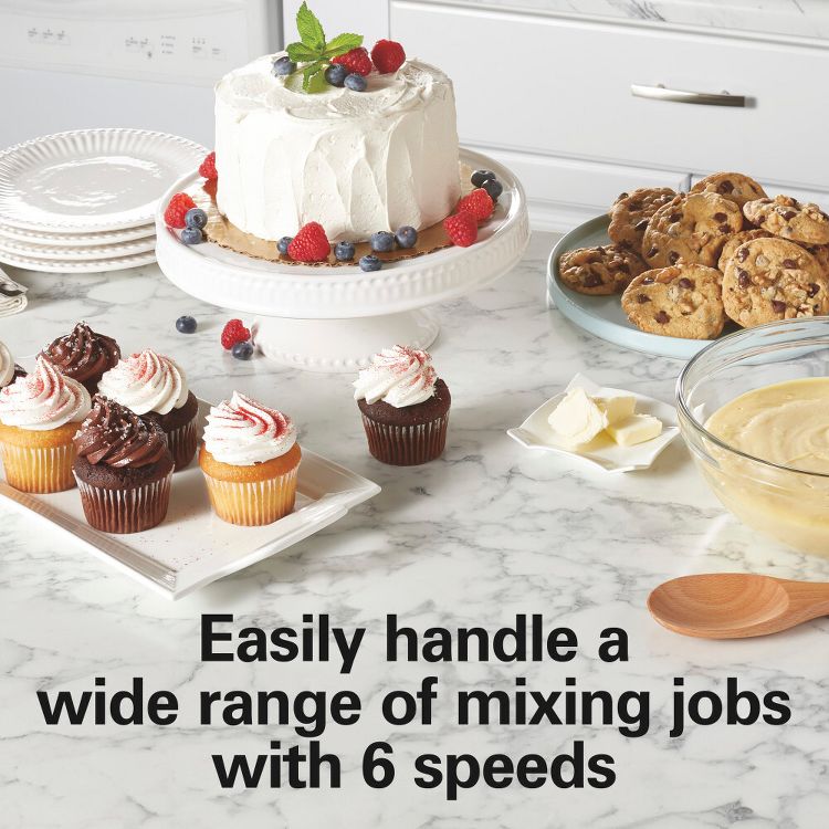 Hamilton Beach 4qt Hand/Stand Mixer 64640: 6-Speed Kitchen Mixer, Stainless Steel Bowl, Dishwasher-Safe Parts, 290W, 6 of 8