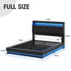 Lift Up Storage Bed Frame, Upholstered Platform Bed, Noise-Free - 2 of 4