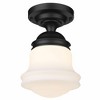 Z-Lite Vaughn 1 - Light Flush Mount in  Matte Black - 4 of 4