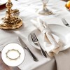 Unique Bargains Napkin Rings Bamboo Joint Iron Gold Tone 1 Pc - 2 of 3