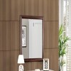 GlasFlength Decorative Wall Mirrors Contemporary Framed Mirror with Warm Finish Simple Design for Modern Interiors Living, Beige, 38"*1"*38" - 2 of 4