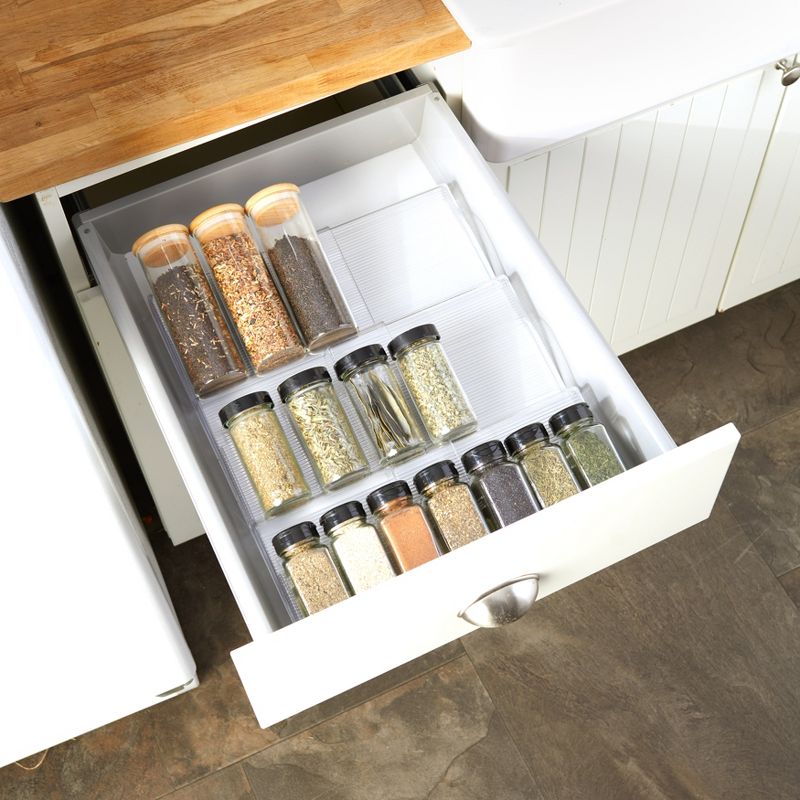 The Lakeside Collection In Drawer Expandable Spice Rack - Kitchen Seasoning Organizer 1 Pieces, 3 of 5