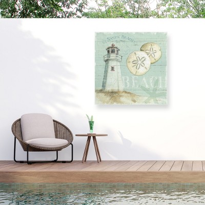 "Beach House I" Outdoor Canvas