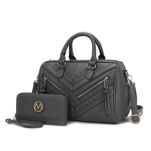 MKF Collection Lara Women’s Satchel Bag – Stylish and Spacious Handbag with Matching Wallet – by Mia K - 1 of 4