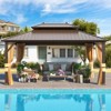 EROMMY 12 Ft. W x 16 Ft. D Metal Patio Gazebo - 4 of 4