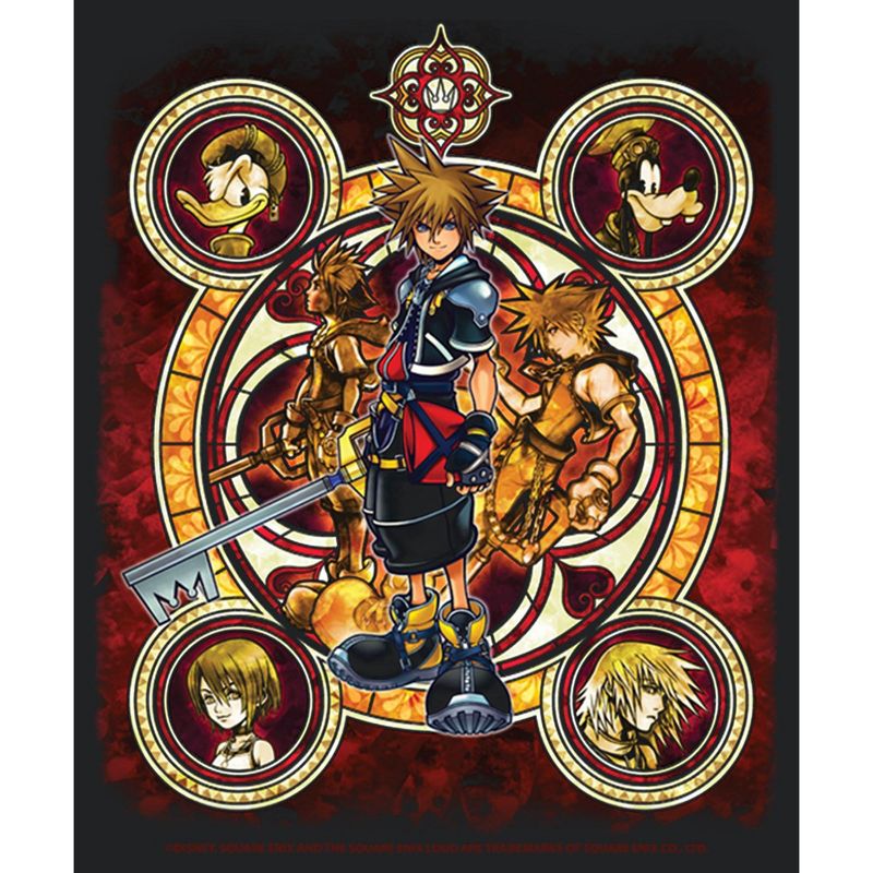 Women's Kingdom Hearts 2 Stained Glass Art Racerback Tank Top, 2 of 5