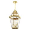 Livex Lighting Georgetown 3 - Light Pendant in  Polished Brass - 3 of 4