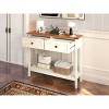 39'' Farmhouse Entryway Table with Drawers and Storage Shelf,Console Table for Living Room or Hallway-Baofuwish - 3 of 4