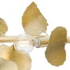 Progress Lighting, Laurel Collection, 8-Light Chandelier, Gilded Silver, Hand-Painted Leaves - 3 of 4