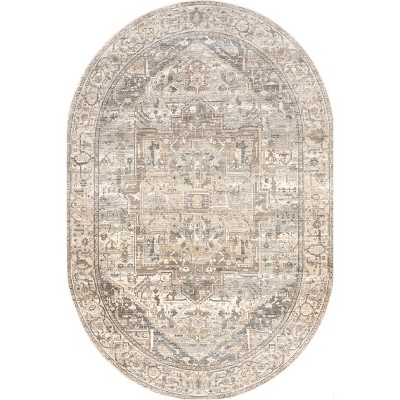 Nuloom Harriet Vintage Medallion Fringe Indoor Area Rug