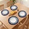 REGALWOVEN Rustic Placemats Set of 6  Placemats for Dining Table Decor Indoor Outdoor Washable Kitchen Table Mat with Lace Trim - 3 of 4