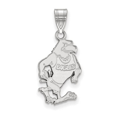 Black Bow Jewelry 14k White Gold Georgia Southern Eagles NCAA Large Pendant