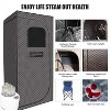 LOVMOR Portable Gothic Roof Plus Type Full Size Steam Sauna tent with Foldable Chair, Remote Control, Spa, Therapy & Relaxation at home - 3 of 4