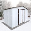 NicBex 8x10 FT Outdoor Storage Shed with 2 Integrated Punched Vents,Metal Outdoor Shed with Apex Roof,Storage Sheds for Garden - 4 of 4