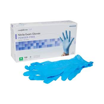 McKesson Confiderm 3.8 Disposable Nitrile Exam Glove Standard Cuff Length Size Medium