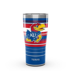 NCAA Kansas Jayhawks 20oz Hype Stripes Stainless Steel Tumbler - 1 of 4