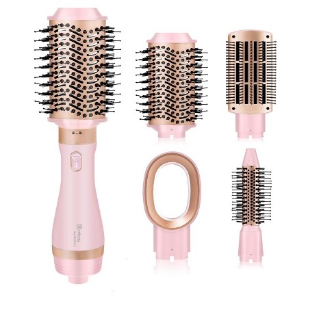 5 in 1 Hot Air Brush Professional Hair Dryer Brush Straightener Volumizer  Tool, Detachable Styling Brush Negative Ion Hair Curler for All Hairstyles  